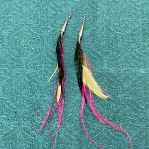 Feather earrings